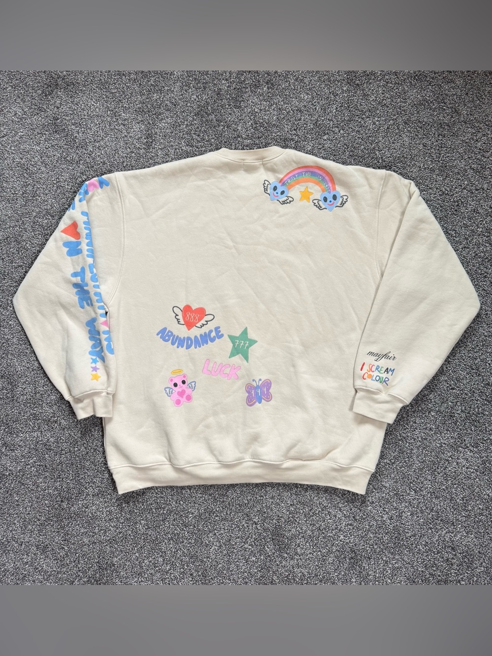 The Mayfair Group Angels All Around You Crewneck M/L sweatshirt ISCREAMCOLOUR - Picture 9 of 14